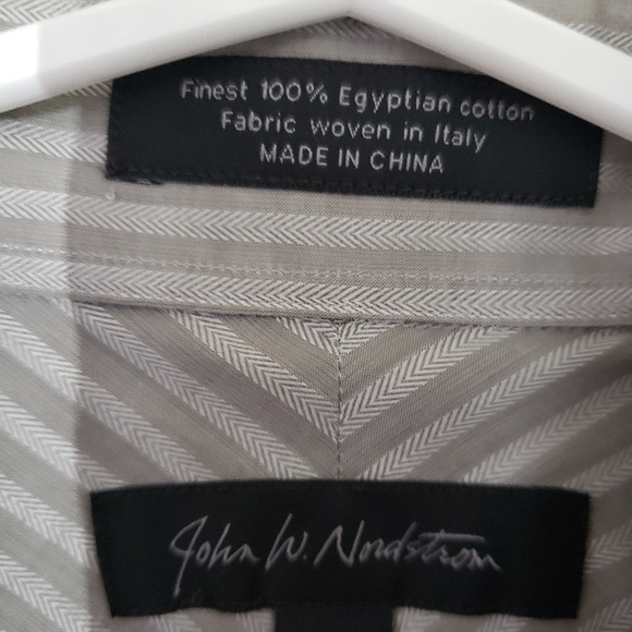 𝅺john W. Nordstrom  casual short sleeve shirt égyptien Cotton - Picture 3 of 5